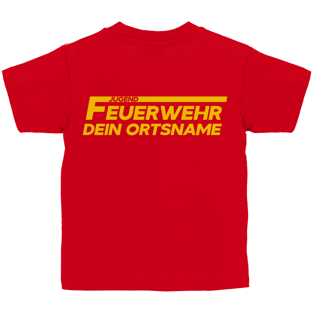 Kinder T-Shirt - Jugendfeuerwehr Gelb [Personalisierbar]
