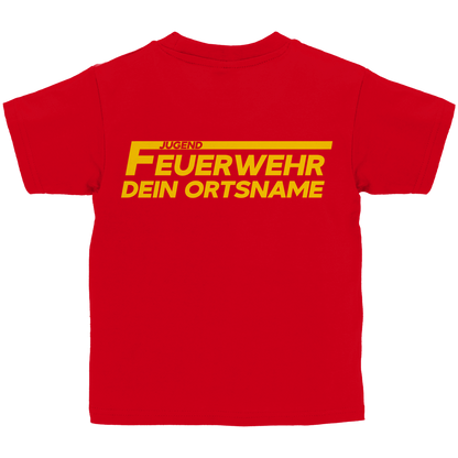 Kinder T-Shirt - Jugendfeuerwehr Gelb [Personalisierbar]