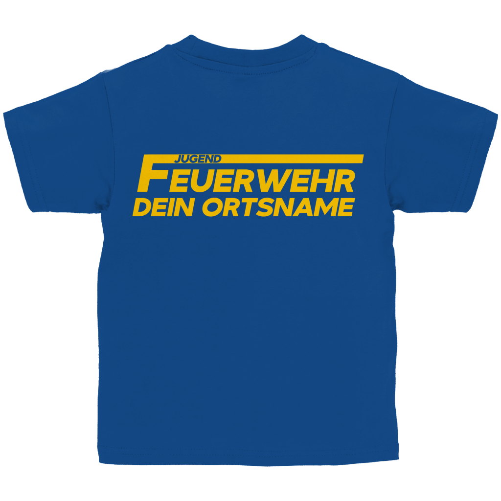 Kinder T-Shirt - Jugendfeuerwehr Gelb [Personalisierbar]