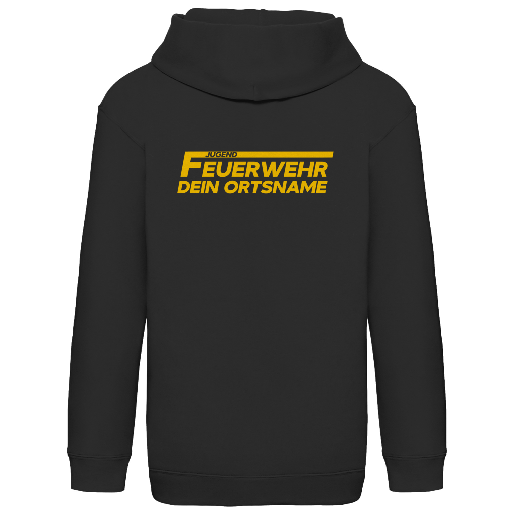 Kinder Hoodie - Jugendfeuerwehr Gelb [Personalisierbar]