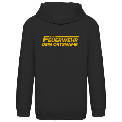 Kinder Hoodie - Jugendfeuerwehr Gelb [Personalisierbar]
