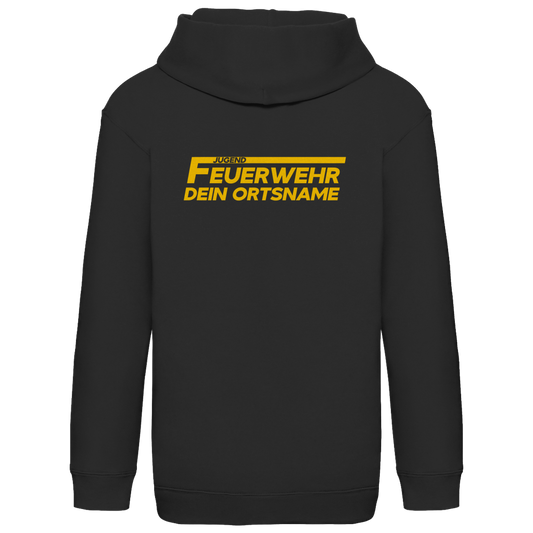 Kinder Hoodie - Jugendfeuerwehr Gelb [Personalisierbar]
