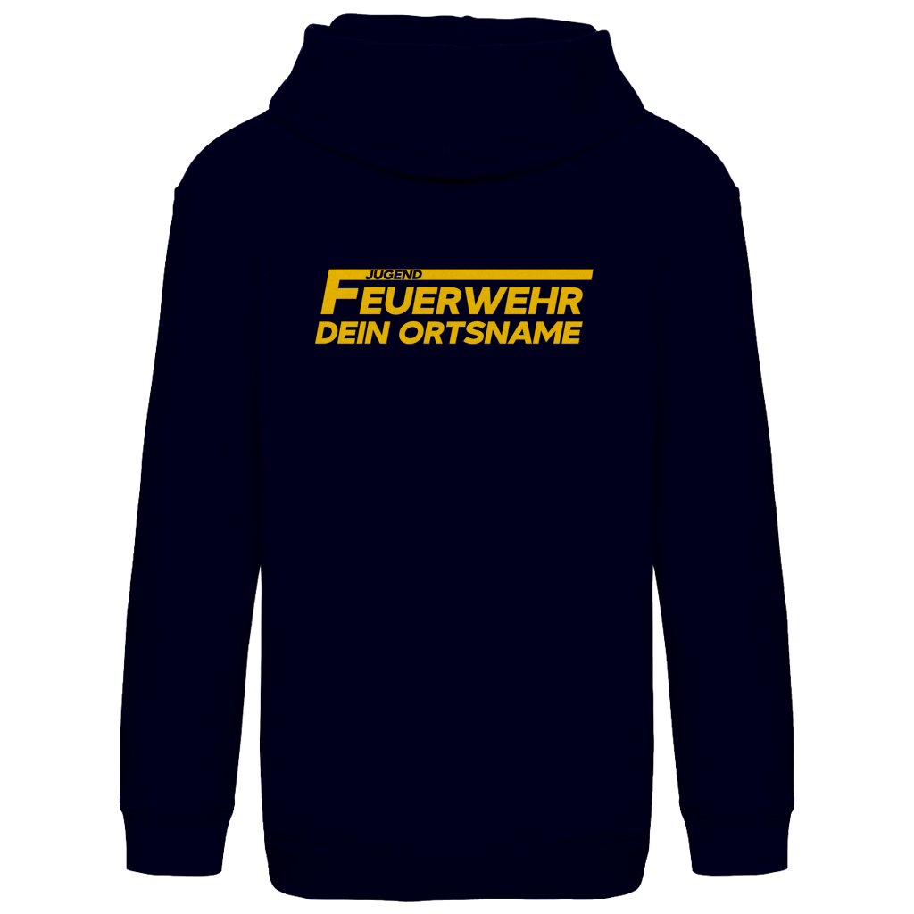 Kinder Hoodie - Jugendfeuerwehr Gelb [Personalisierbar]
