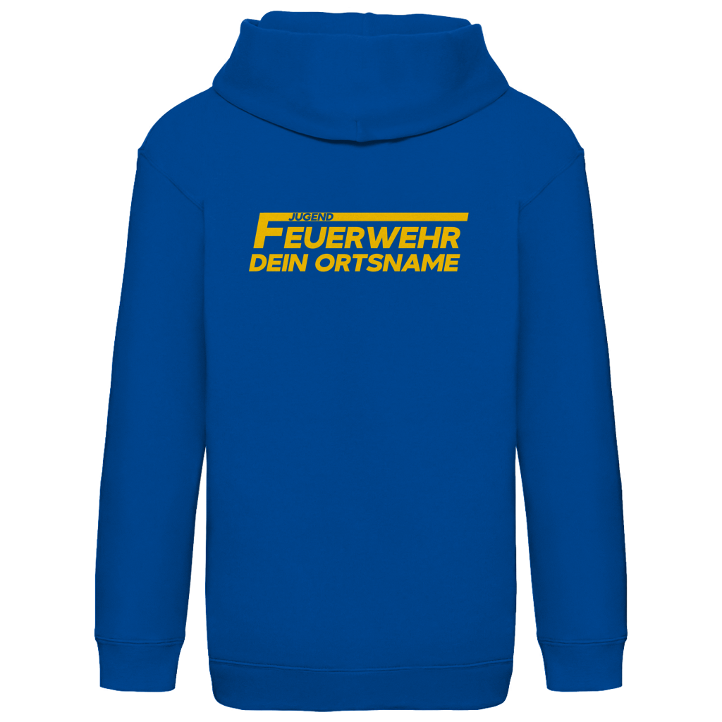 Kinder Hoodie - Jugendfeuerwehr Gelb [Personalisierbar]