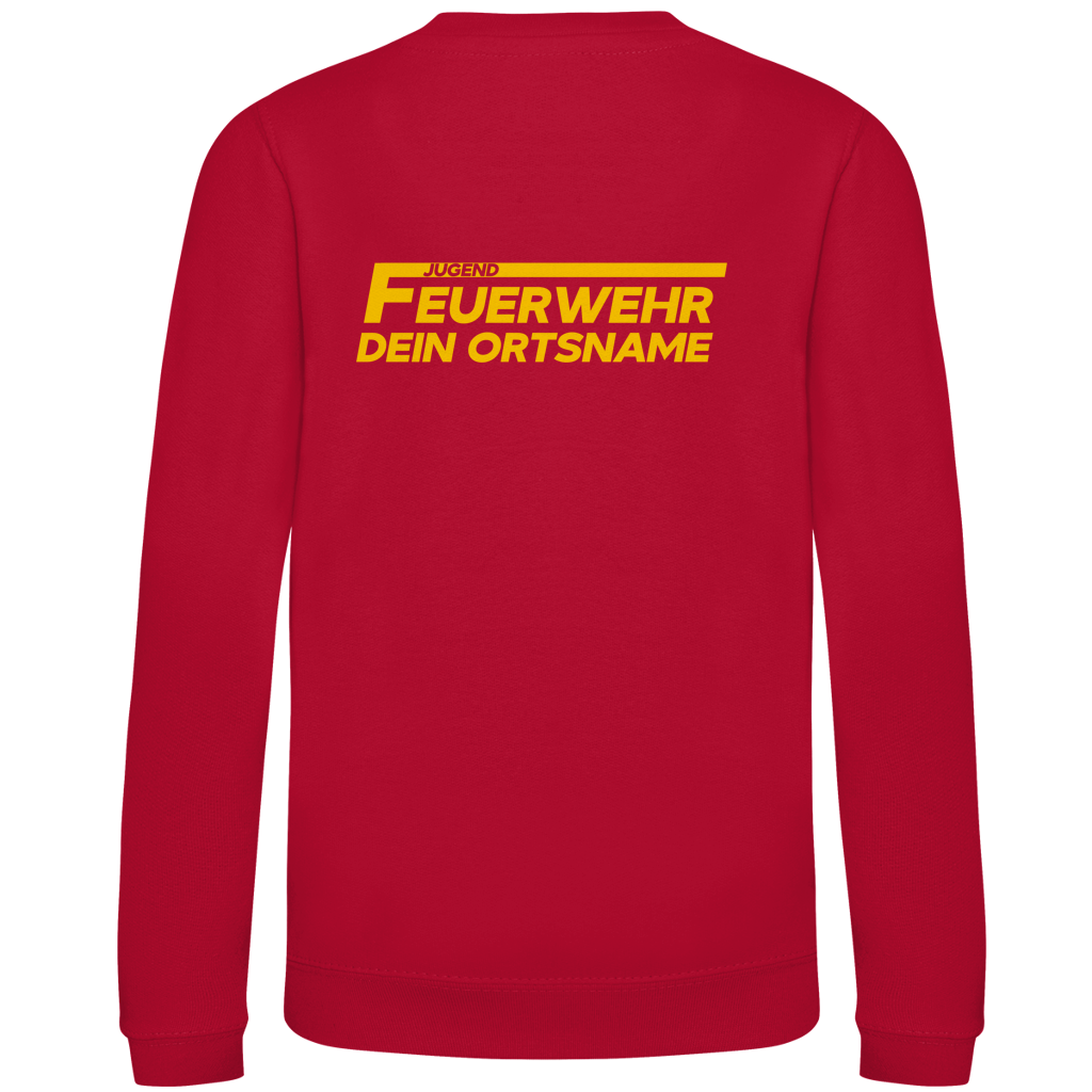 Kinder Sweatshirt - Jugendfeuerwehr Gelb [Personalisierbar]
