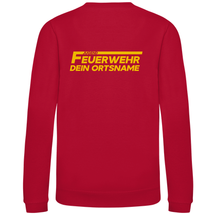 Kinder Sweatshirt - Jugendfeuerwehr Gelb [Personalisierbar]