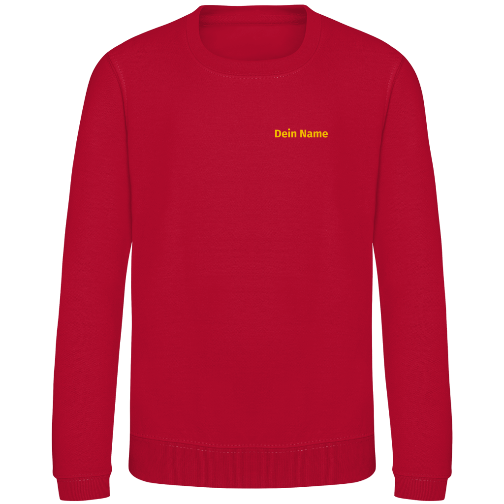 Kinder Sweatshirt - Jugendfeuerwehr Gelb [Personalisierbar]