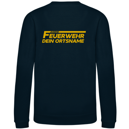 Kinder Sweatshirt - Jugendfeuerwehr Gelb [Personalisierbar]