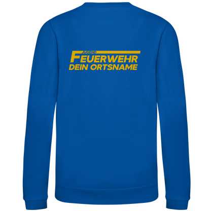 Kinder Sweatshirt - Jugendfeuerwehr Gelb [Personalisierbar]
