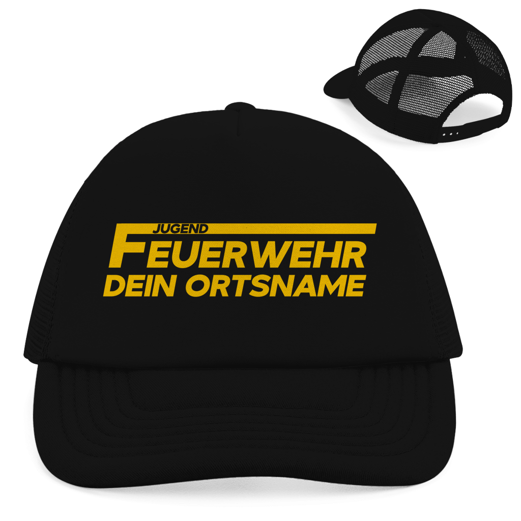 Retro Trucker Cap - Jugendfeuerwehr Gelb [Personalisierbar]