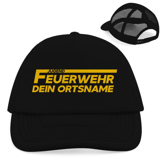 Retro Trucker Cap - Jugendfeuerwehr Gelb [Personalisierbar]