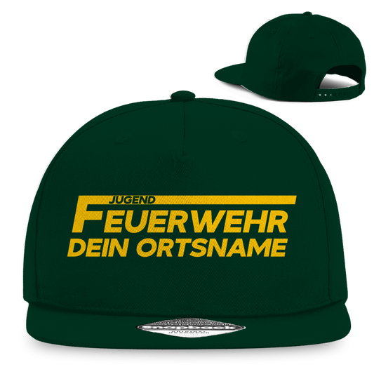 Snapback Rapper Cap - Jugendfeuerwehr Gelb [Personalisierbar]