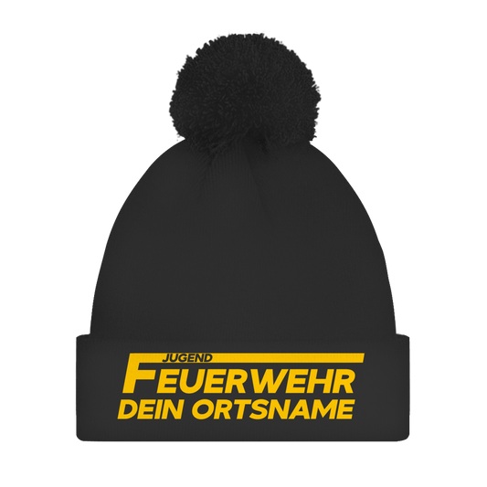 Bommelmütze - Jugendfeuerwehr Gelb [Personalisierbar]
