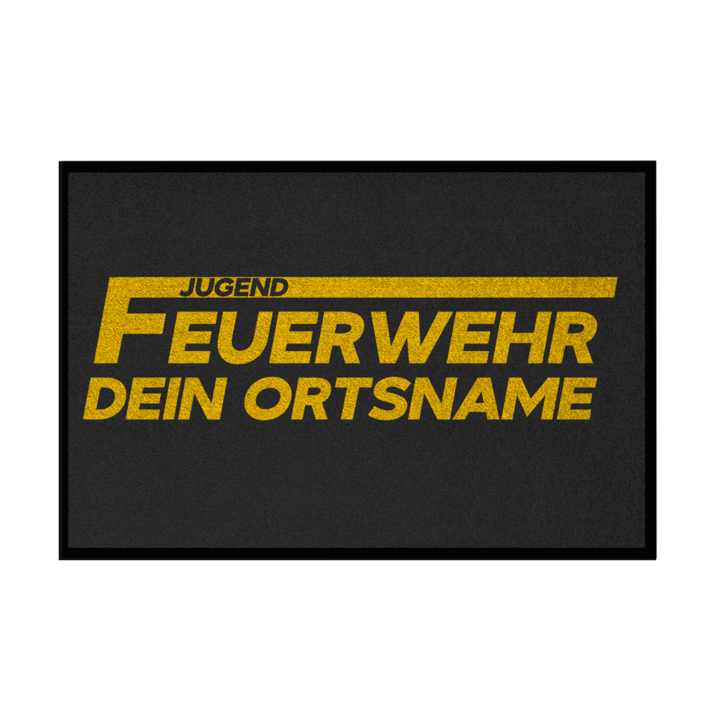 Fußmatte - Jugendfeuerwehr Gelb [Personalisierbar]