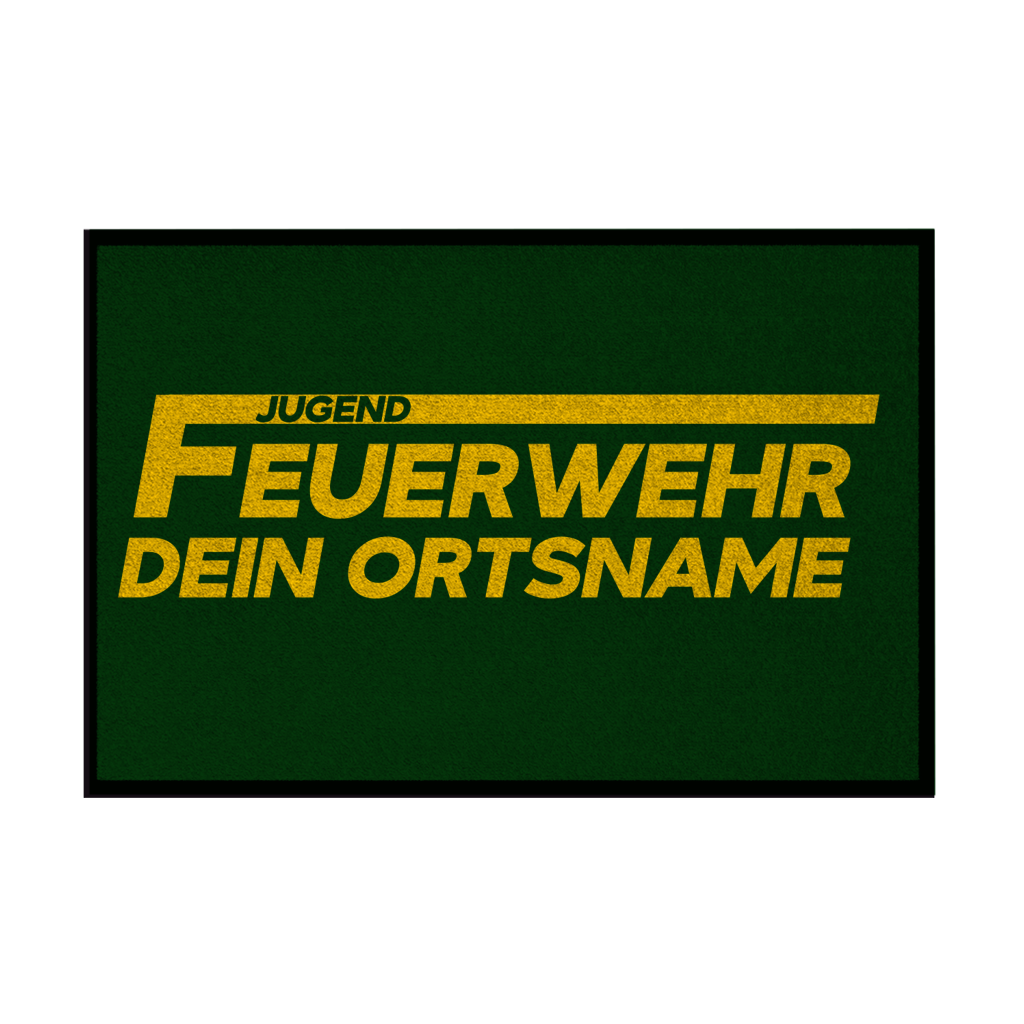 Fußmatte - Jugendfeuerwehr Gelb [Personalisierbar]
