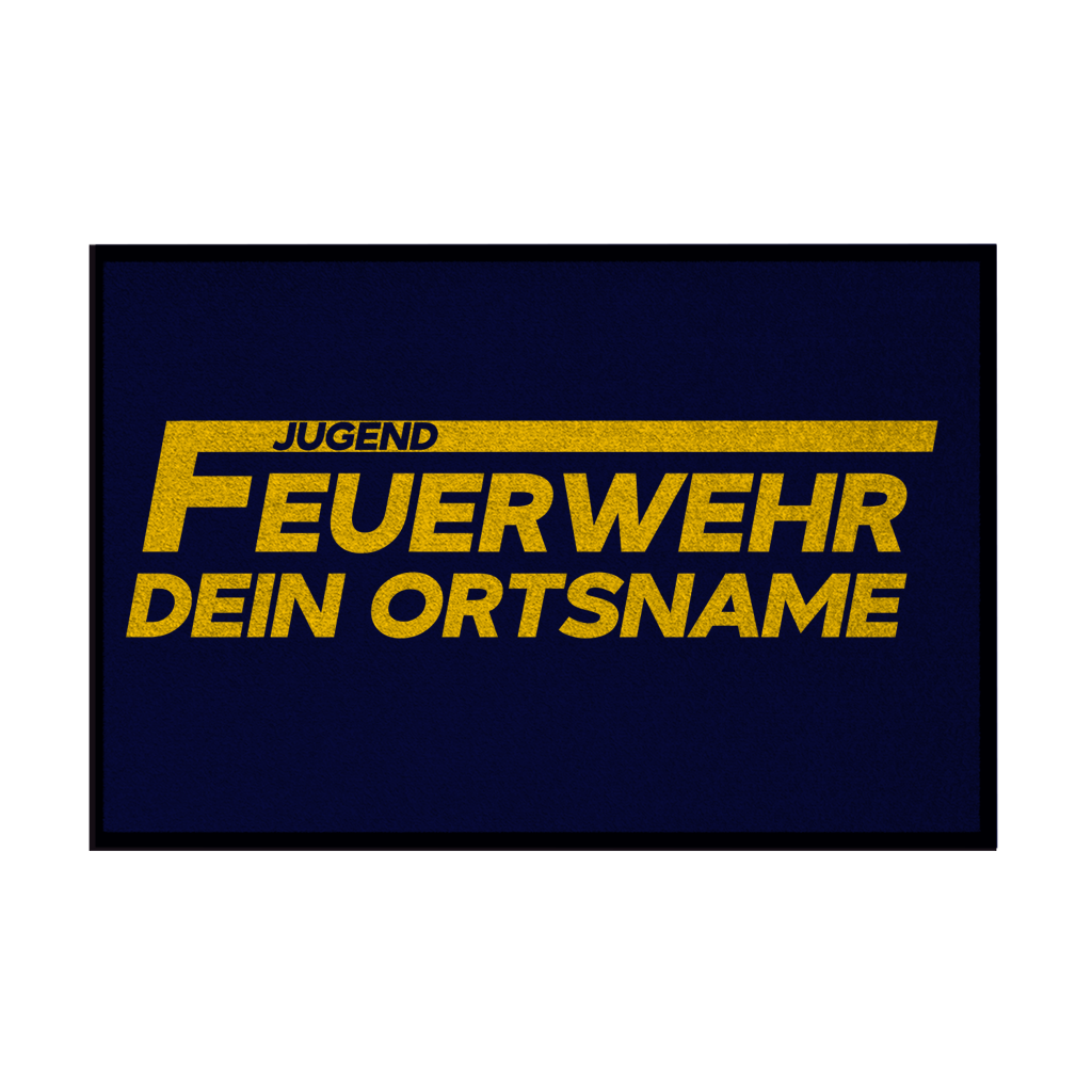 Fußmatte - Jugendfeuerwehr Gelb [Personalisierbar]