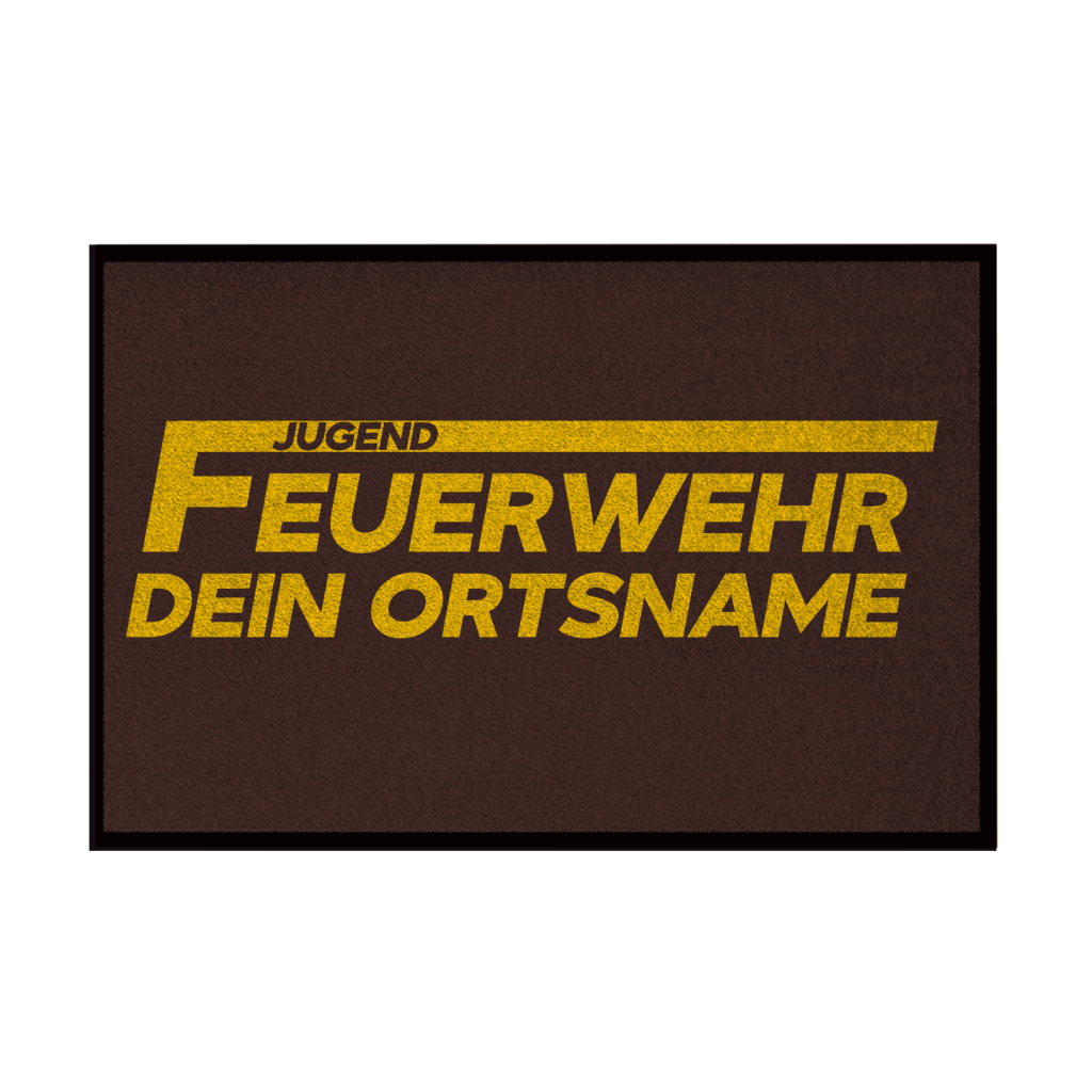 Fußmatte - Jugendfeuerwehr Gelb [Personalisierbar]