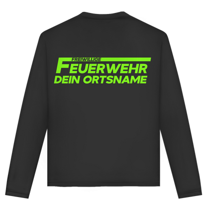 Unisex Langarmshirt - Freiwillige Feuerwehr Grün [Personalisierbar]