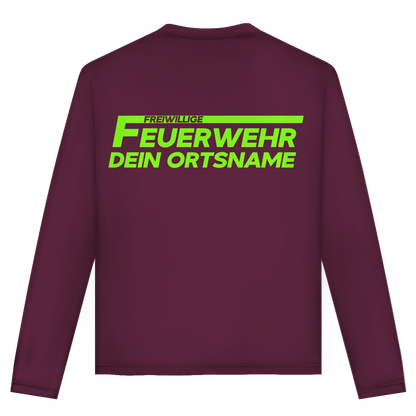 Unisex Langarmshirt - Freiwillige Feuerwehr Grün [Personalisierbar]