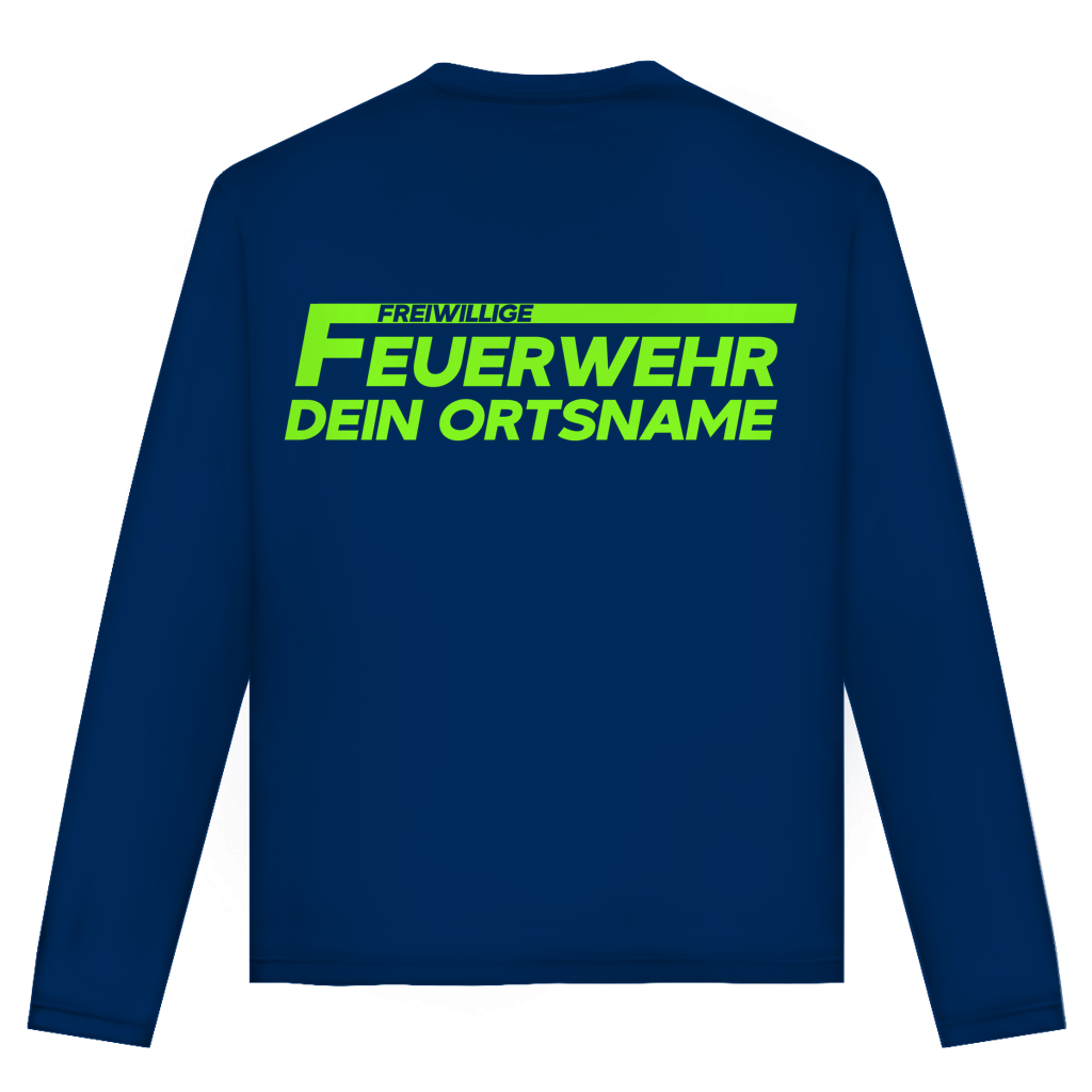 Unisex Langarmshirt - Freiwillige Feuerwehr Grün [Personalisierbar]