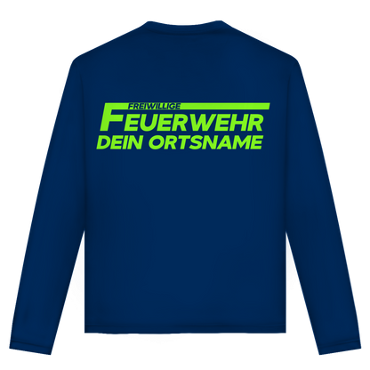 Unisex Langarmshirt - Freiwillige Feuerwehr Grün [Personalisierbar]