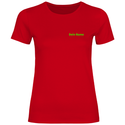 Damen T-Shirt - Freiwillige Feuerwehr Grün [Personalisierbar]