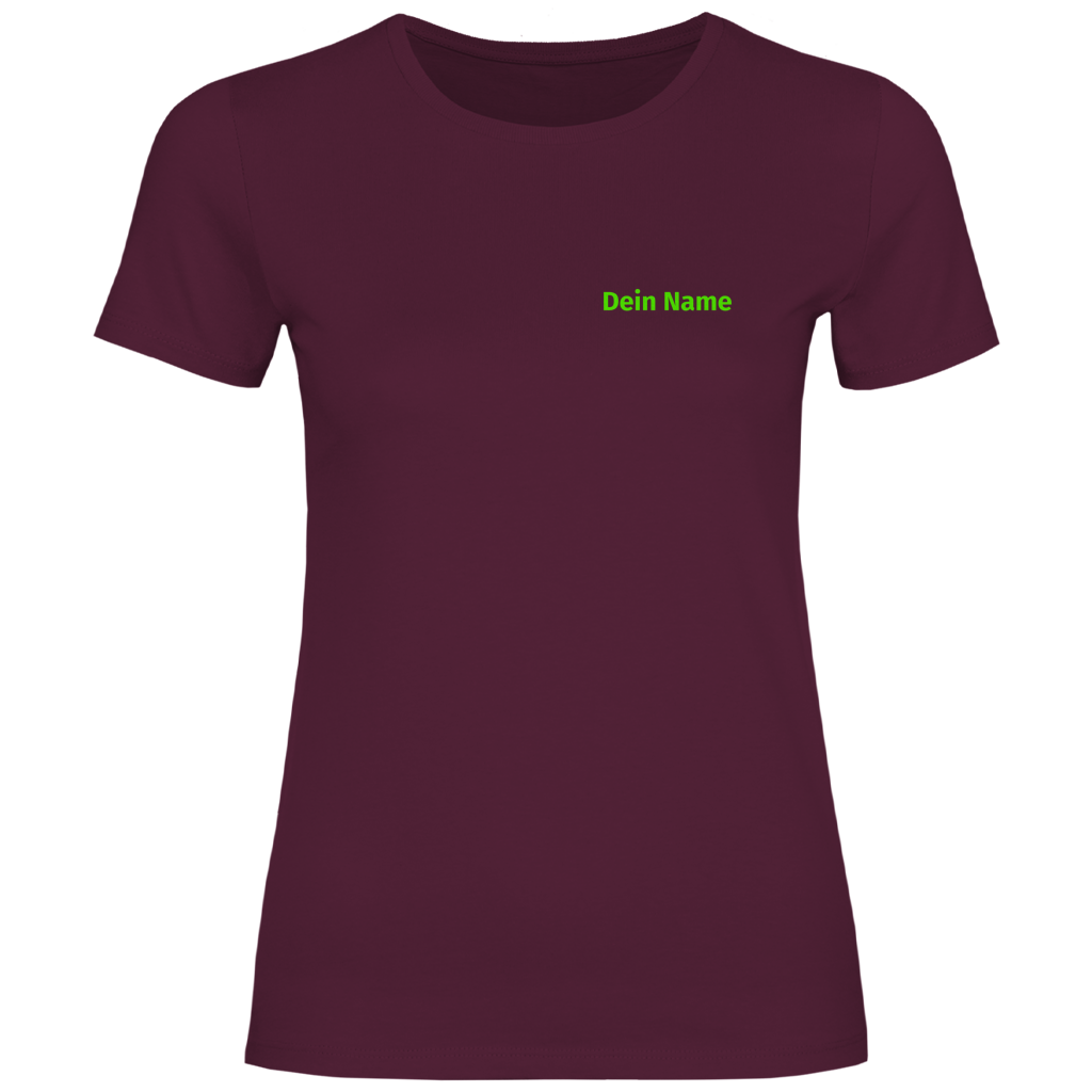 Damen T-Shirt - Freiwillige Feuerwehr Grün [Personalisierbar]