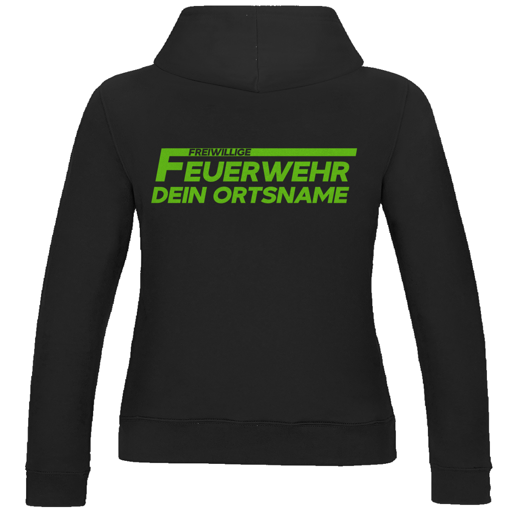 Damen Hoodie - Freiwillige Feuerwehr Grün [Personalisierbar]