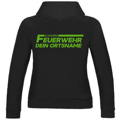 Damen Hoodie - Freiwillige Feuerwehr Grün [Personalisierbar]