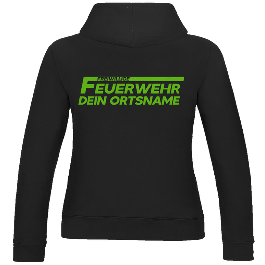 Damen Hoodie - Freiwillige Feuerwehr Grün [Personalisierbar]