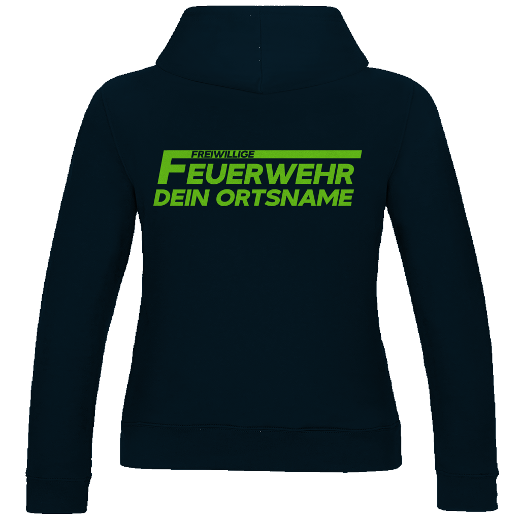 Damen Hoodie - Freiwillige Feuerwehr Grün [Personalisierbar]