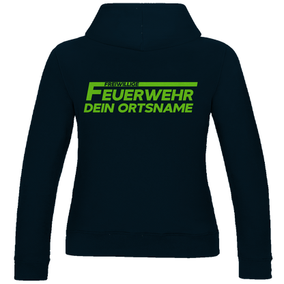 Damen Hoodie - Freiwillige Feuerwehr Grün [Personalisierbar]