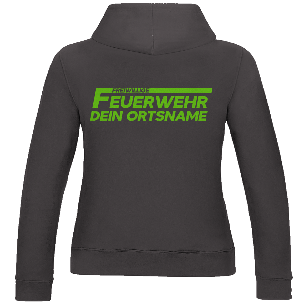Damen Hoodie - Freiwillige Feuerwehr Grün [Personalisierbar]
