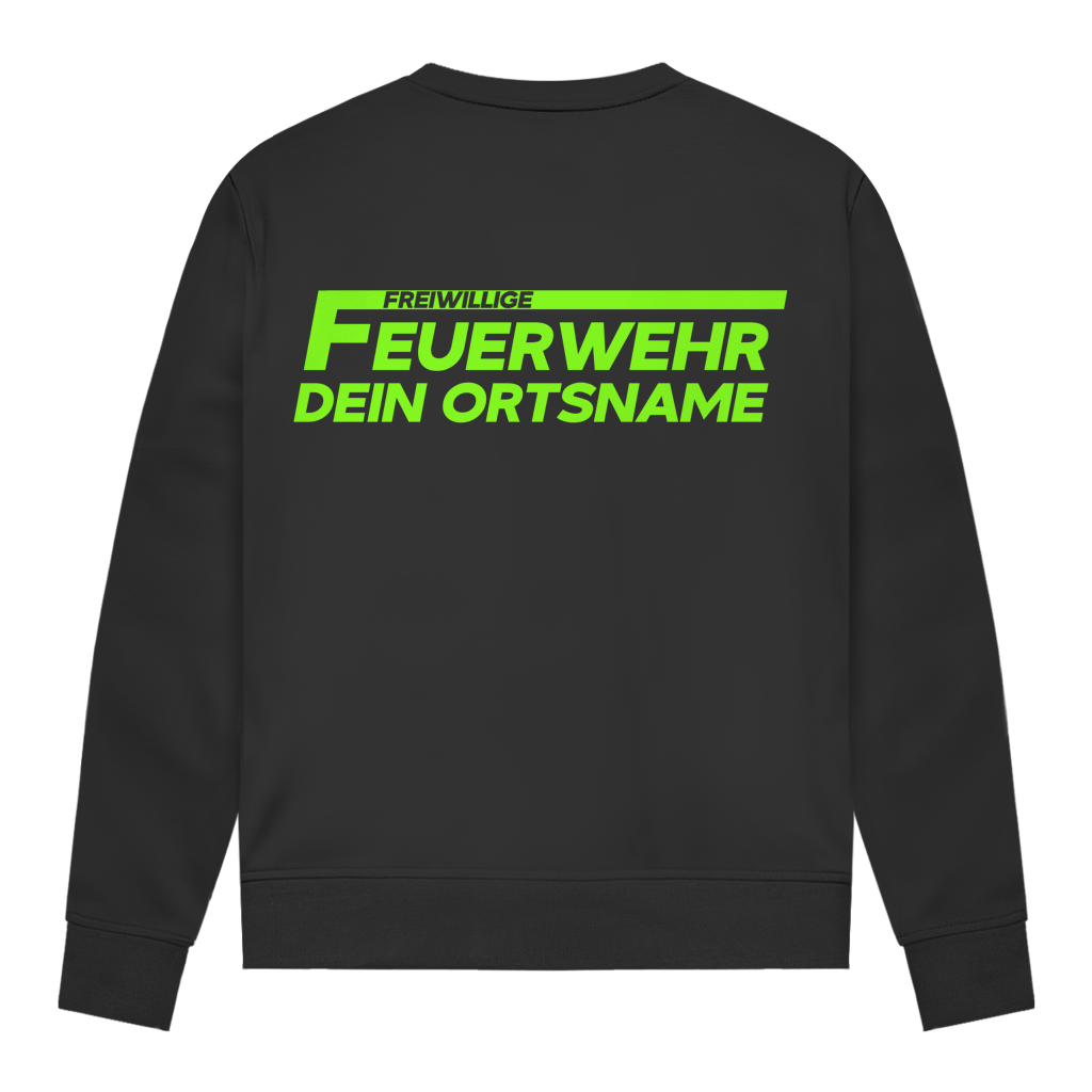 Damen Sweatshirt - Freiwillige Feuerwehr Grün [Personalisierbar]