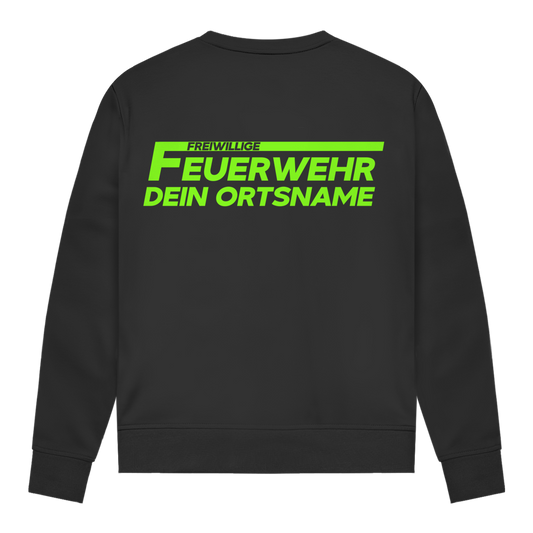 Damen Sweatshirt - Freiwillige Feuerwehr Grün [Personalisierbar]