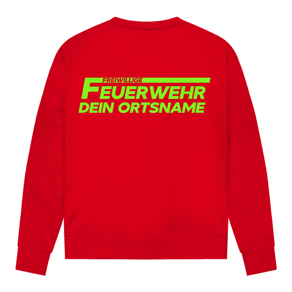Damen Sweatshirt - Freiwillige Feuerwehr Grün [Personalisierbar]