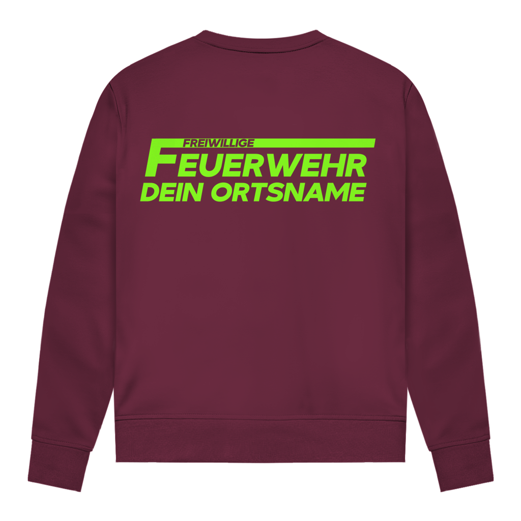 Damen Sweatshirt - Freiwillige Feuerwehr Grün [Personalisierbar]