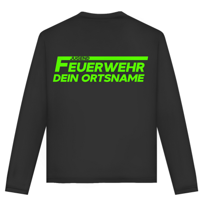 Unisex Langarmshirt - Jugendfeuerwehr Grün [Personalisierbar]
