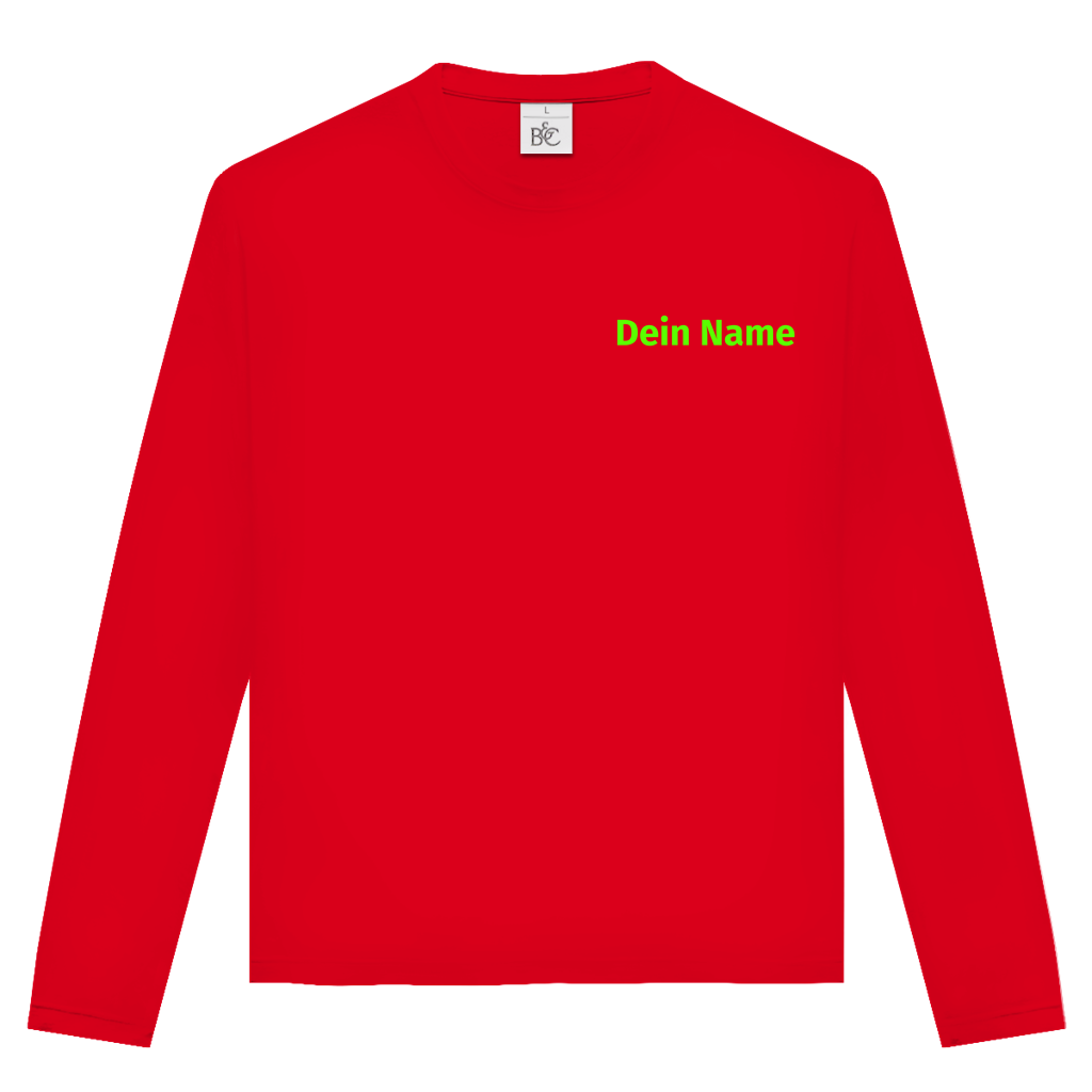Unisex Langarmshirt - Jugendfeuerwehr Grün [Personalisierbar]