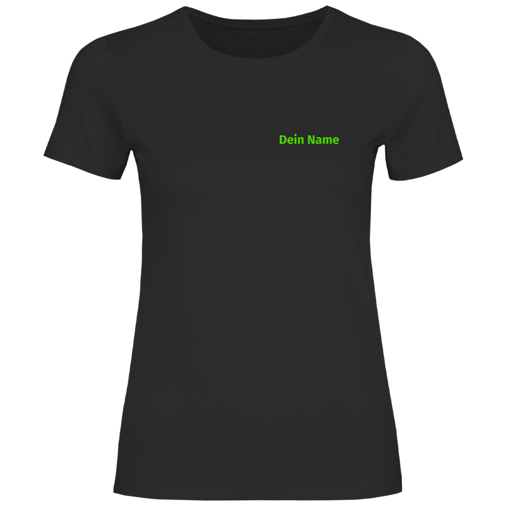 Damen T-Shirt - Jugendfeuerwehr Grün [Personalisierbar]
