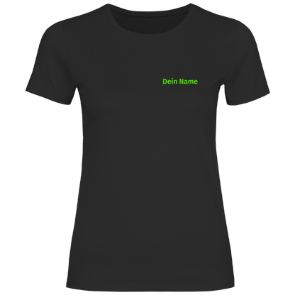Damen T-Shirt - Jugendfeuerwehr Grün [Personalisierbar]