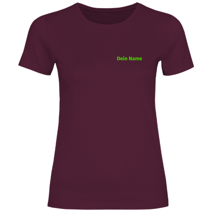Damen T-Shirt - Jugendfeuerwehr Grün [Personalisierbar]