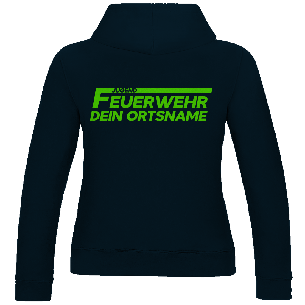 Damen Hoodie - Jugendfeuerwehr Grün [Personalisierbar]