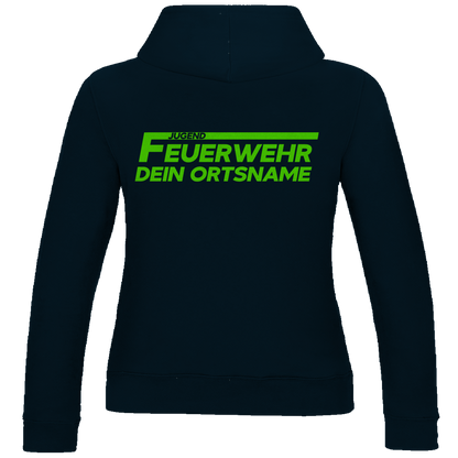 Damen Hoodie - Jugendfeuerwehr Grün [Personalisierbar]