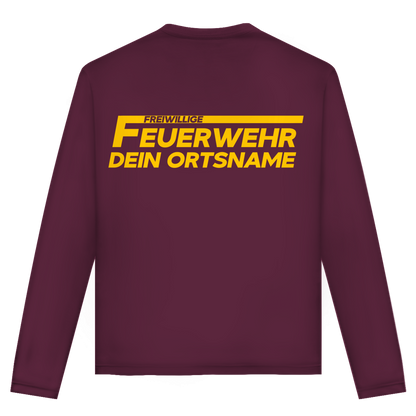 Unisex Langarmshirt - Freiwillige Feuerwehr Gelb [Personalisierbar]