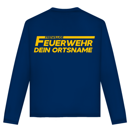 Unisex Langarmshirt - Freiwillige Feuerwehr Gelb [Personalisierbar]