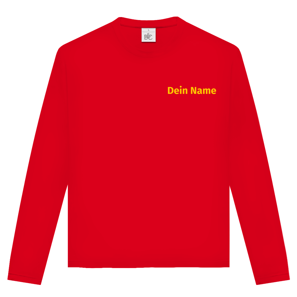 Unisex Langarmshirt - Freiwillige Feuerwehr Gelb [Personalisierbar]