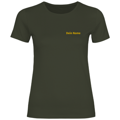 Damen T-Shirt - Freiwillige Feuerwehr Gelb [Personalisierbar]