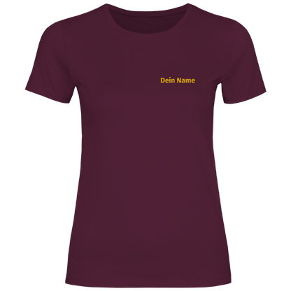 Damen T-Shirt - Freiwillige Feuerwehr Gelb [Personalisierbar]