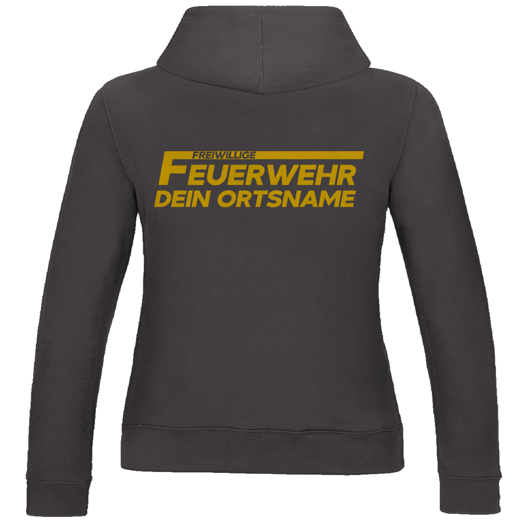Damen Hoodie - Freiwillige Feuerwehr Gelb [Personalisierbar]